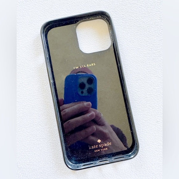 Kate Spade Black Leopard Print Phone Case - Picture 3 of 5